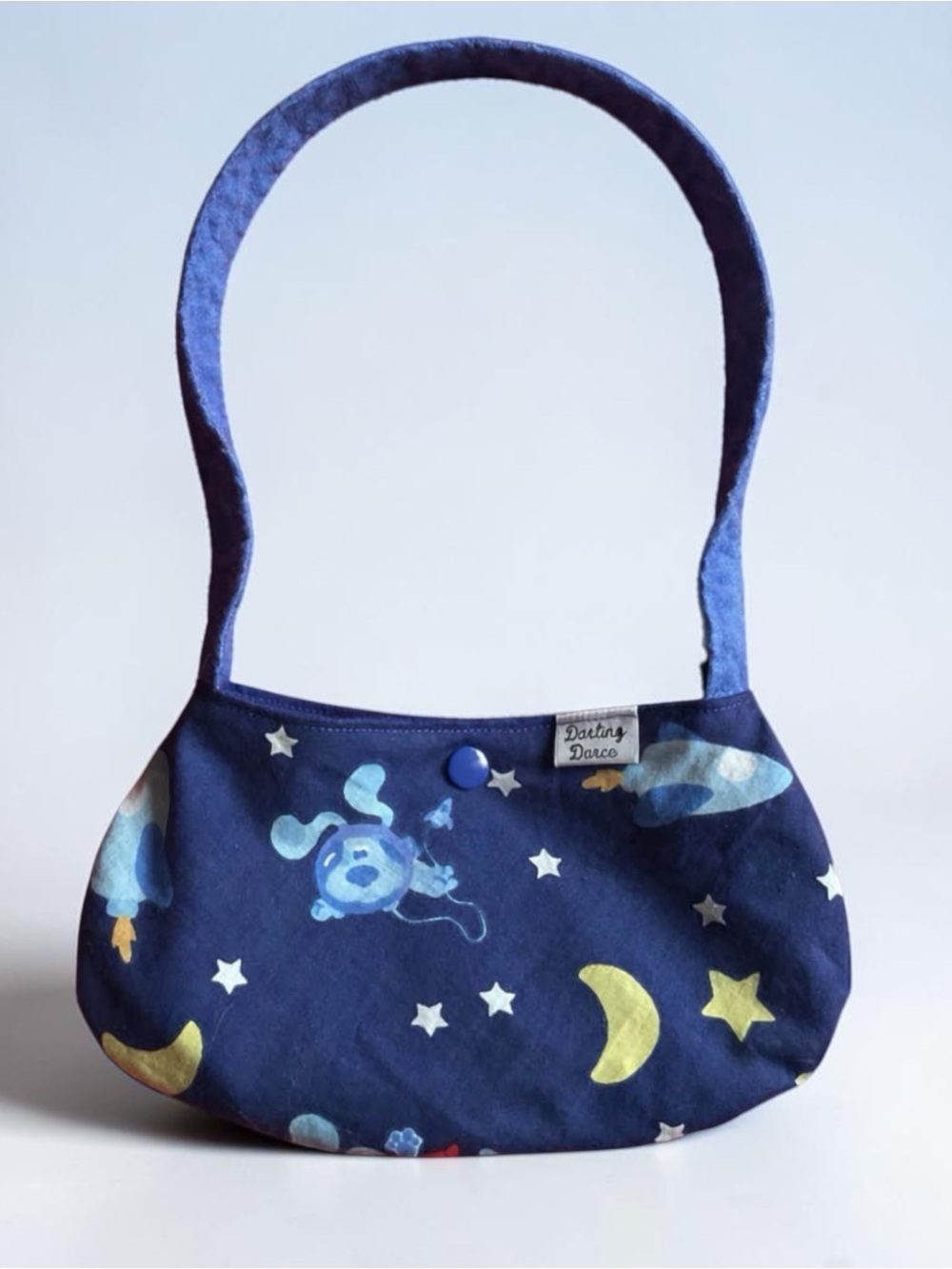 Blue Cartoon Dog Purse Crossbody Bag for Kids